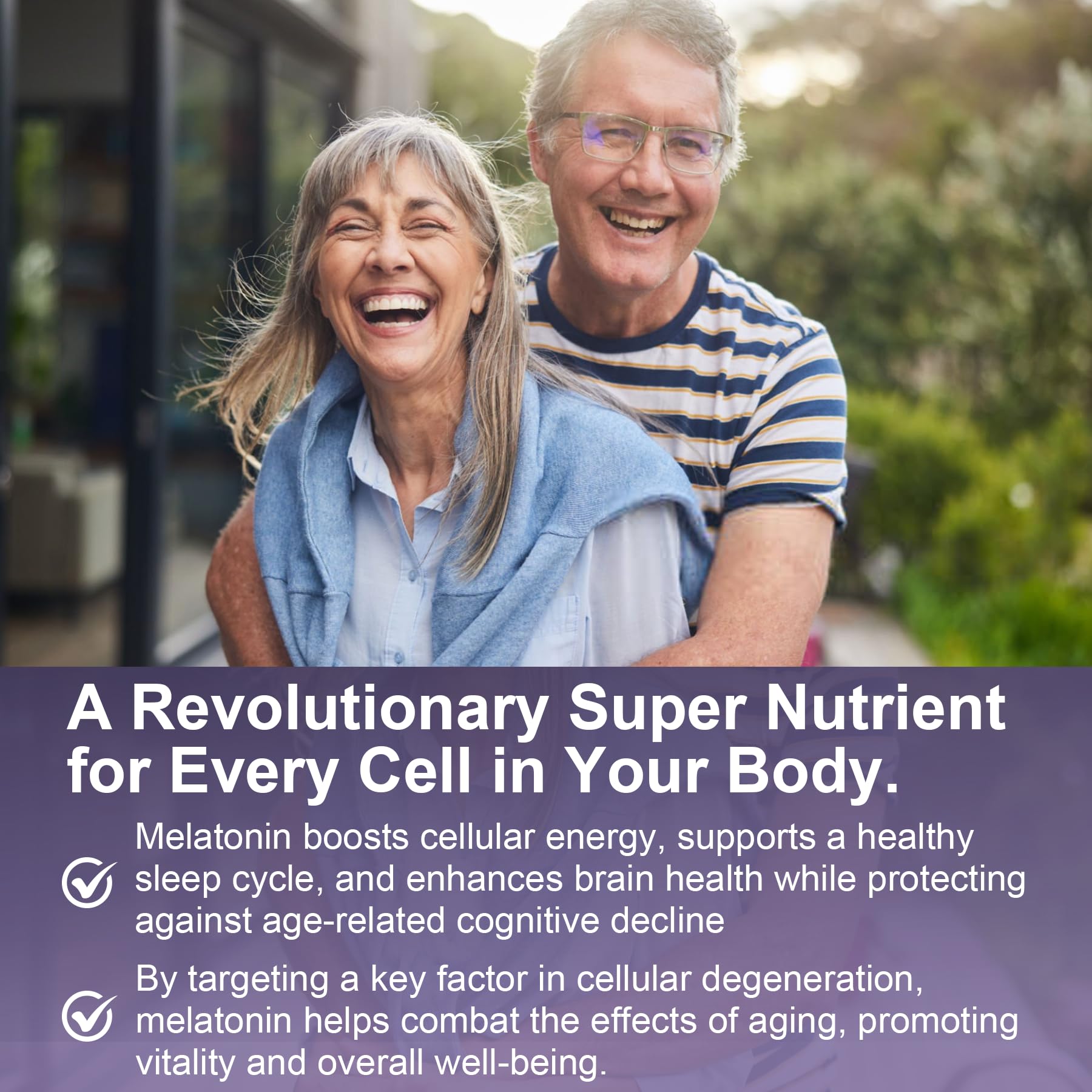 Antioxidant & Brain Support Melatonin 60mg 30mg for 50+ Adults | High Dose Melatonin for Anti-Aging & Immune | Extra Strength Melatonin Gummies with B6, Ashwagandha, Magnesium, MSM - 60 Gummies - Image 5