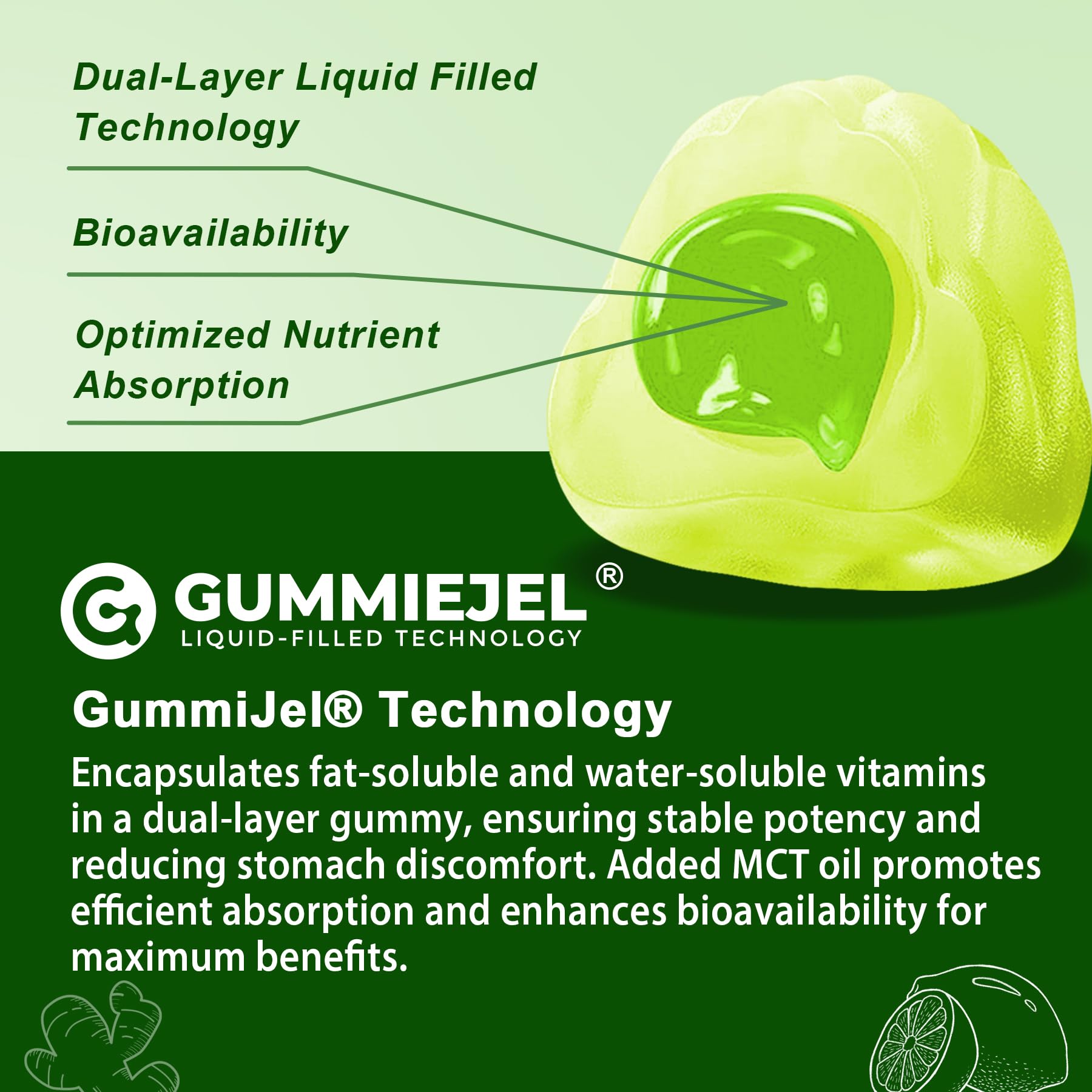 Multivitamin for Men 50 + Plus, Sugar Free Men Multivitamins Gummies w/Omega-3, Coq10, D3k2, Calcium, Magnesium, Zinc, Vitamins A, C & E, Mens Vitamins for 𝖧𝖾𝖱𝗍, Antioxidant, Brain, Bone, 60cts - Image 4