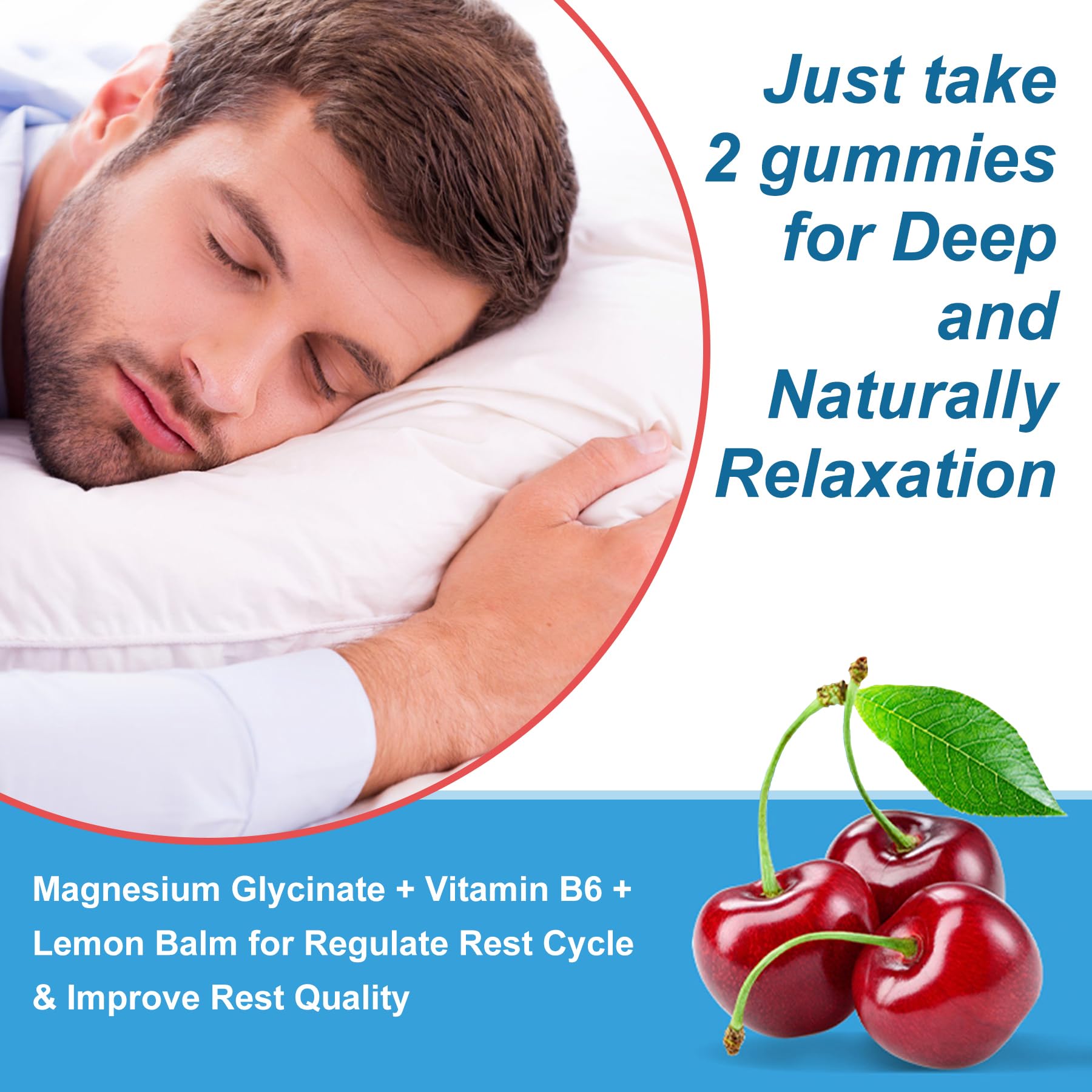 Sugar Free Ashwagandha Gummies - with Magnesium Glycinate, Rhodiola Rosea, Zinc, Lemon Balm, B6 - Relaxation Support, Natural Zzz, Stamina, Energy for Men Women - 60 Counts - Image 5