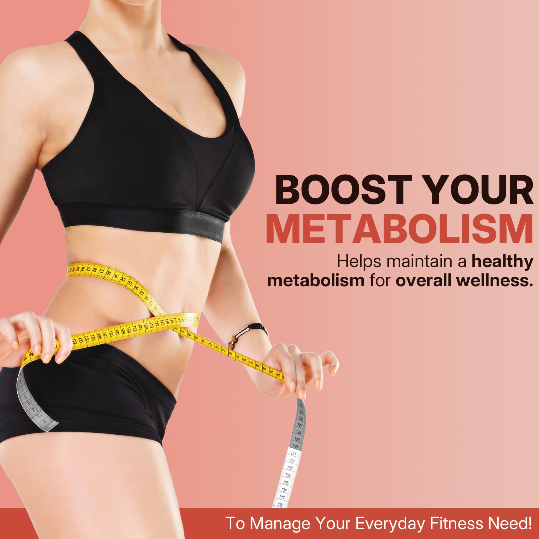 Sugar Free Garcinia Cambogia Gummies 1000mg 95% HCA Pure Extract with L-Carnitine, Raspberry Ketone, Chromium, Green Coffee Bean for Metabolism, 100% Organic Extract, Vegan, Strawberry Flavor 60 Cts - Image 4