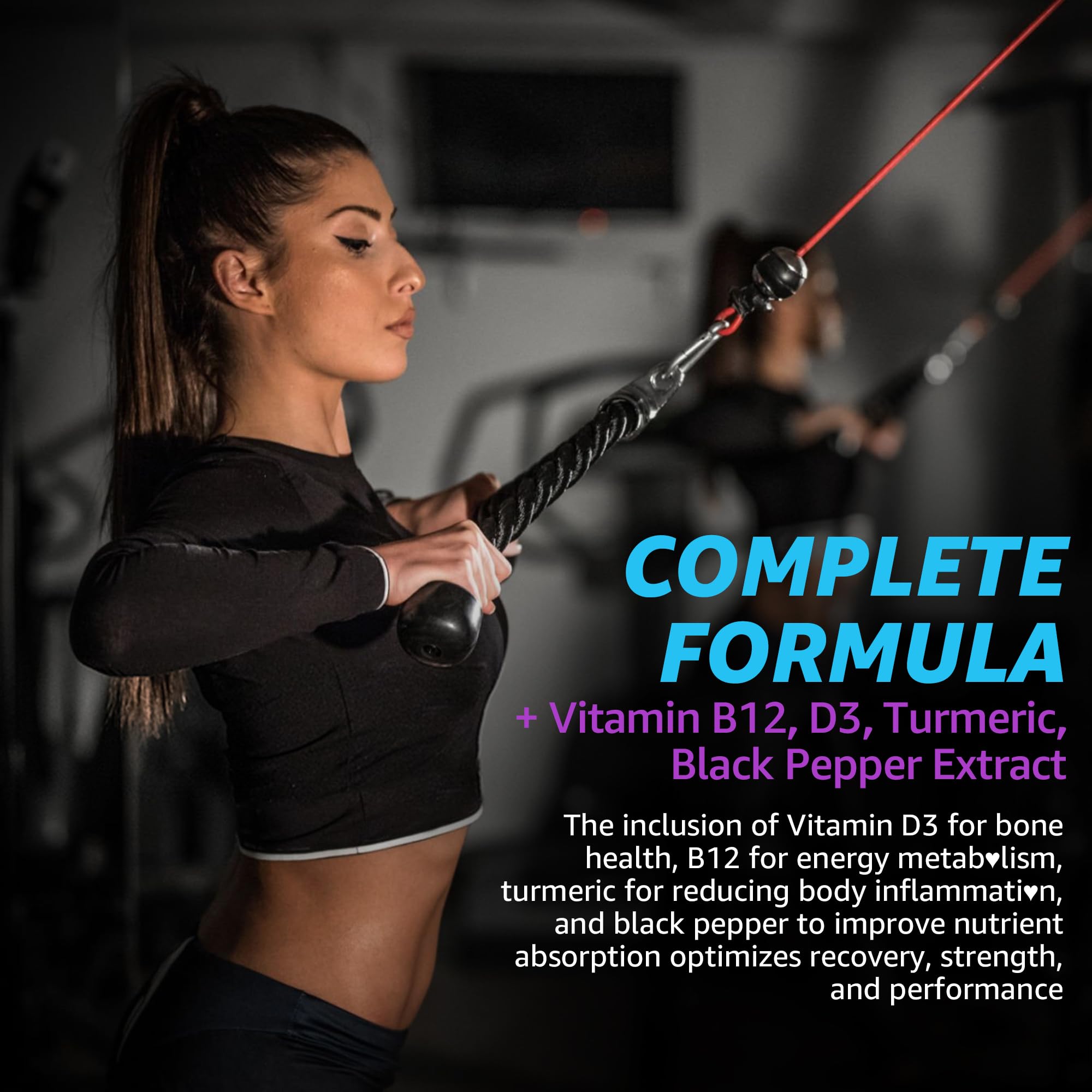 Zinc and Magnesium Supplement, Zinc Magnesium Aspartate Post Workout Gummies for Men Women, with Vitamin B6, B12, D3, Turmeric for Nighttime Recovery, Reduce Fatigue, Boost Immunity & Sleep, 120 Count - Image 5