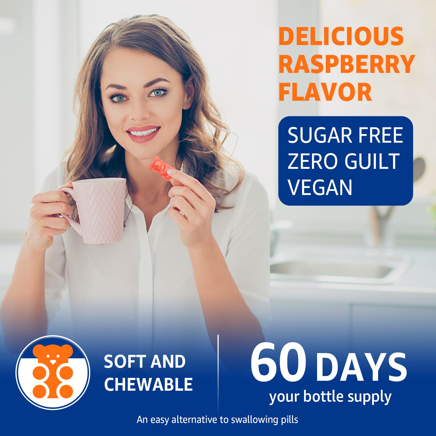 Zinc Picolinate Gummies with Copper + Probiotics, Vitamin B6 for Max Absorption, Zinc Supplements for Men and Women, Two Essential Minerals Balance Formula for Immunity and Gut Health, Vegan, 120 Cts - Image 9